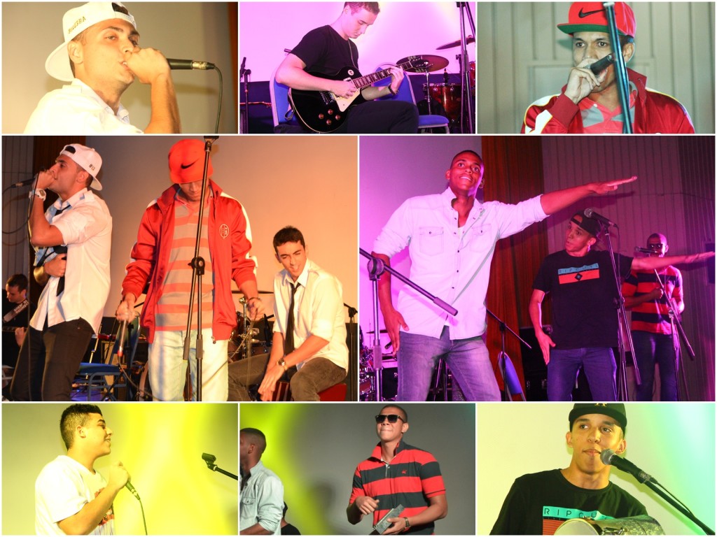 Primeiranistas formam grupo de samba e pagode e terceiranistas improvisam no rap e hip-hop. (Imagem: Jornal Pelicano)
