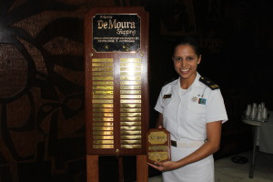 OfAl Andressa Ferraz: uma das agraciadas com a premiação da DeMoura Shipping (Foto: Pedro Fernandes / Jornal Pelicano)